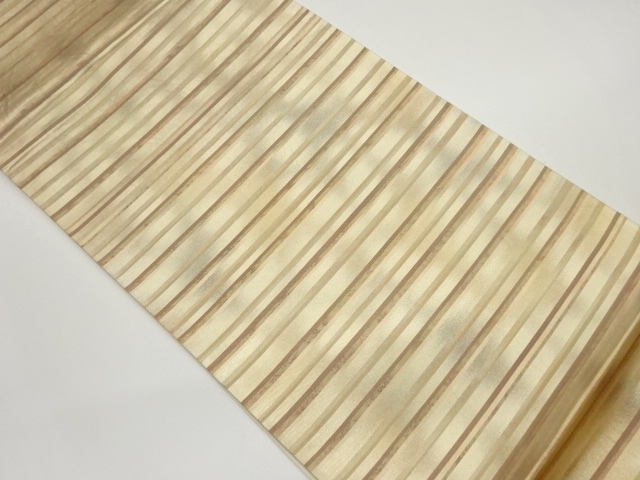 引箔横段模様織出し袋帯